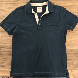 Dark Green Billy Reid polo shirt